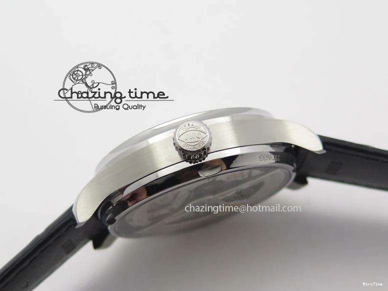 MIROTIME 0203 Portuguese Real PR IW500106 ZF 1:1 Best Edition Grey Dial On Black Leather Strap A52010 V Versatile 7306